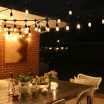 PVC 10M 10 Lamps Outdoor Waterproof Light String For Tents Or Patio