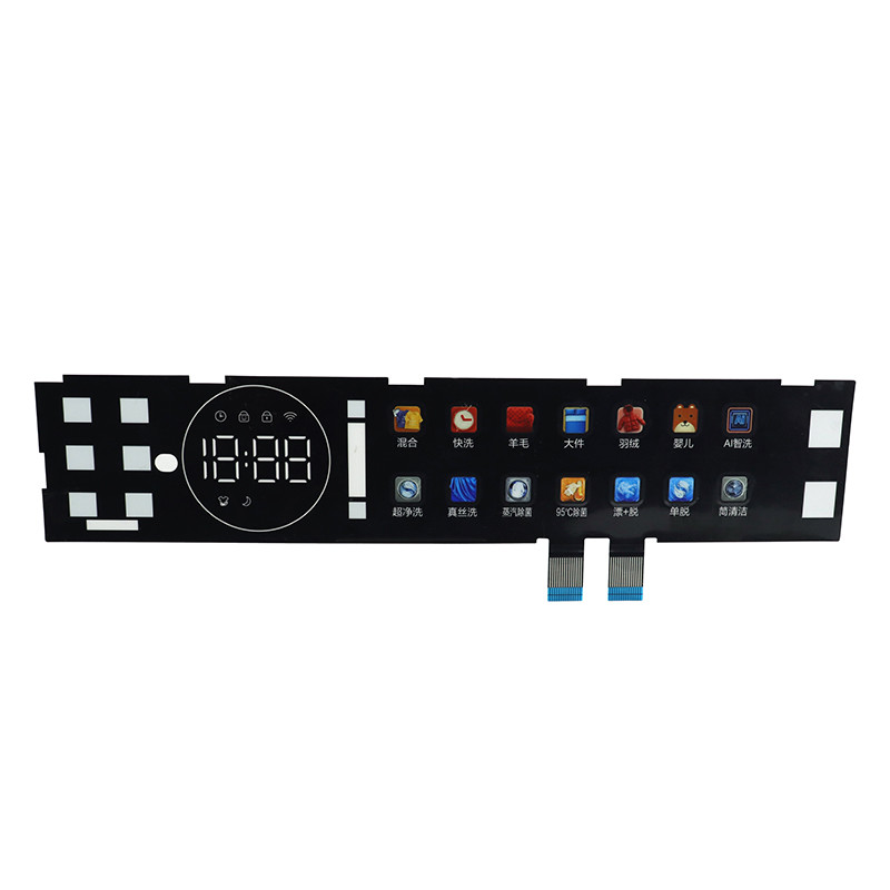 Washing Machine Interface Capacitive Membrane Switch IP67 Waterproof Gasket