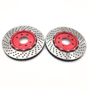 Quality HT250 Drilled Brake Rotor J hook Disc Brake Rotor 355*32mm wholesale