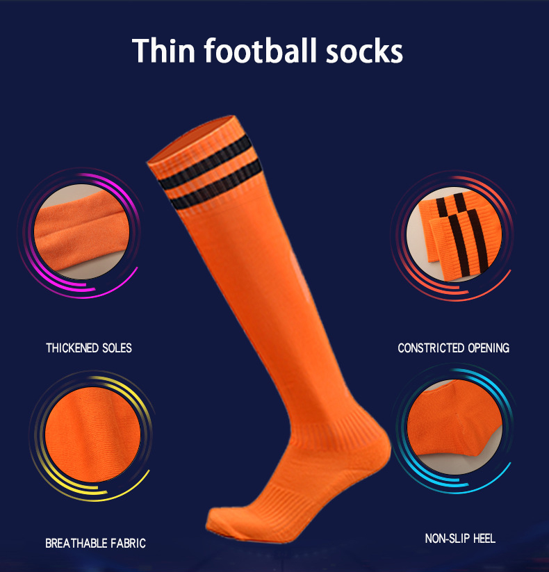 2021 Non-slip Football Socks for Outdoor Sports and Gym Thick Compression Stockings