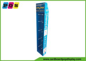 Quality Paperboard Peghooks Cardboard Display Shelves For Waterproof Bags SK027 wholesale