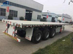 Quality 3 Axles 20 40 45 Feet Container Semi Trailer With Stonger Leaf Spring wholesale