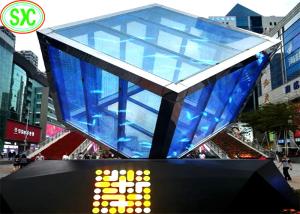 Quality LED P7.8125 Mm Transparent Video Display Full Color For Outdoor Advertising wholesale