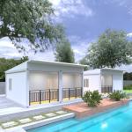Flat Pack Beach Container Homes Earthquake Resistant Prefab Modular House