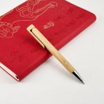 Creative Promotional Bamboo Wood Pen 1.0mm Environmently Retractable Ballpoint