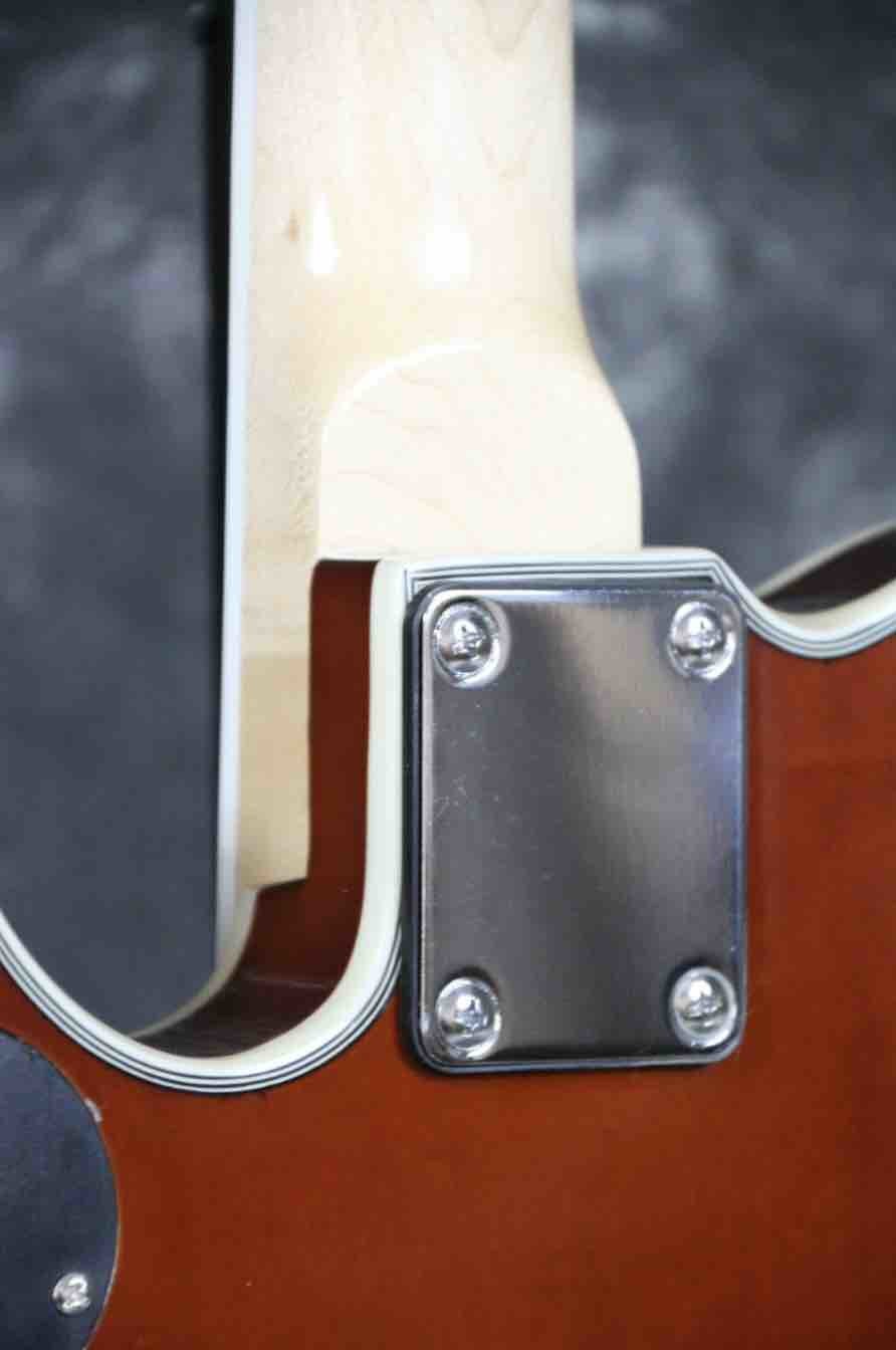 2019 Grand Special F Hole Tl Electric Guitar Quilted Maple Abalone Inlay Bigsby