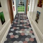 3D Printed Feather Entrance Large Commercial Floor Mat Corridor Stairway Hotel