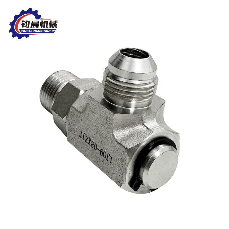 Flange Connection Hydraulic Adapter With Customized Oil Pipe Joint