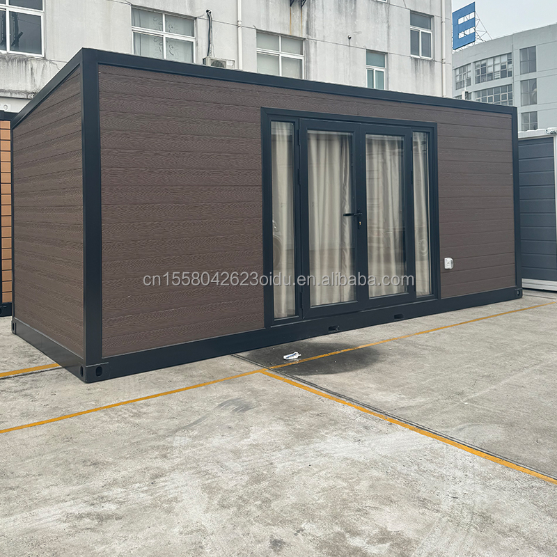 Outdoor Modern Design Expandable Container Home Prefabricated Wooden Structure Large Glass Sunroom for Family Couple Hotel