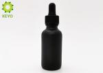 Matte Black Glass Essential Oil Bottles / Dropper Bottles 30ml Customizable