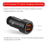 FQC18-1 Dual QC3.0 USB CAR CHARGER Universal Compatible USB CAR CHARGER for all