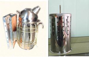 Quality 25cmx10.5cm Round Head Bee Hive Smoker Honey Beekeeping Equipment wholesale