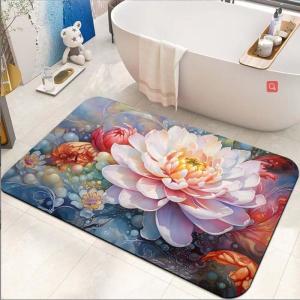 Quality Garden Style Bathroom Waterproof Carpet Toilet Diatom Mud Absorbent Mat wholesale