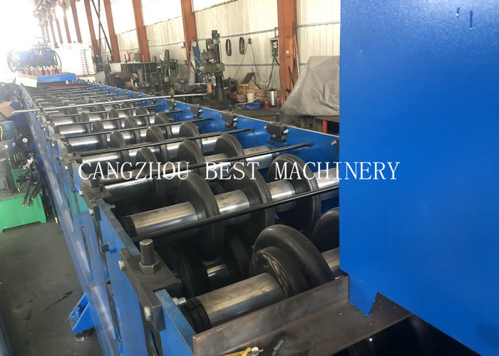 2&3 Waves Saftey Highway Guardrail Roll Forming Machine 6mm Gear Box Driven