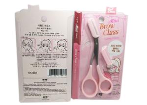 Quality Pink Eyebrow Shaping Scissors / Tattoo Accessories For Microblading 40 G wholesale