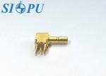 Brass SSMB Male Bend RF Coax Connector PCB Welding