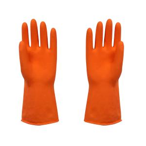 Quality Red Safety Unlined Industrial Rubber Gloves Durable Abrasions Resistance wholesale