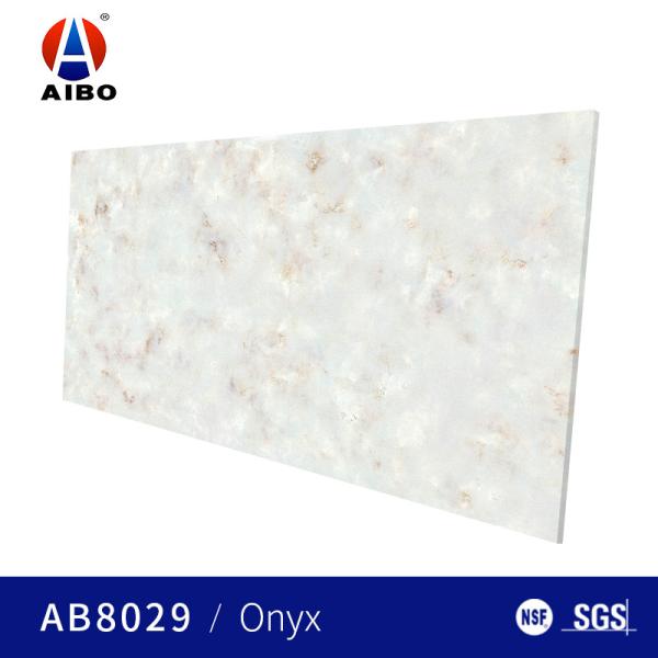 Hardness 6.5mohz Calacata Quartz Marble Surface Kitchen Countertop 15 Years
