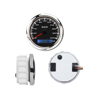 Quality 3inch 200Km/H Black Face Autometer Gps Speedometer Yacht Instrument wholesale