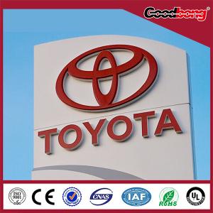 Quality Outdoor Large size Anti-UV car logo sign pylon sign wholesale