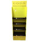 Litho CMYK Custom Printed Display Boxes Clay Coated Paper Yellow