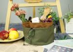 12oz Canvas Garden Large Organizer Bag Round With Interrior Exterior Pockets