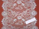 2017 New Fashion Ivory /Black Eyelash Lace Edge Double Side 46CM