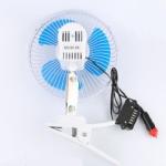 Blue Electric Car Cooling Fan 12v / 24v Screw Mounting Plastic Material