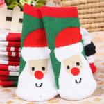 Kids Funny Cotton Socks Cartoon Christmas Santa Claus Socks For Boy Girls