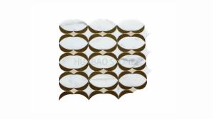 Quality Decorative Stone Mosaic Tiles Create Ornamental Accents Small Size Stable Non Porous wholesale