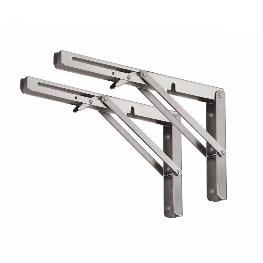 Customized Space Saving Collapsible Shelf Bracket for Bench Table Fold
