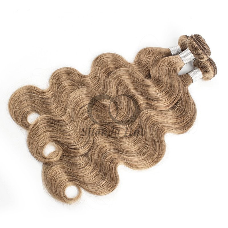 #8 Ash Brown Body Wave Remy Human Hair Bundles Sew In Weave Bundles Brazilian Bundle Deals
