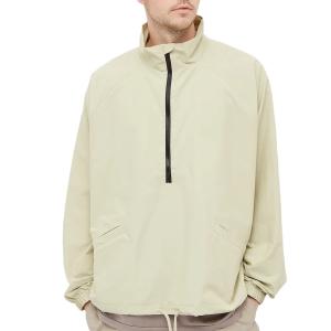 Quality Funnel Neck Anorak Lightweight Windbreaker Jacket Soft Shell Half Zip Pullover wholesale