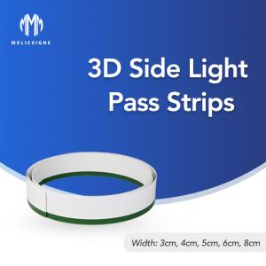 Quality 1mm Bending 3D Side Pass Light Strips Letters Flexible for decoration wholesale