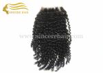 Hot 18" Clouser Hair Extensions - 18" Black Curly Virgin Remy Human Hair Clouser