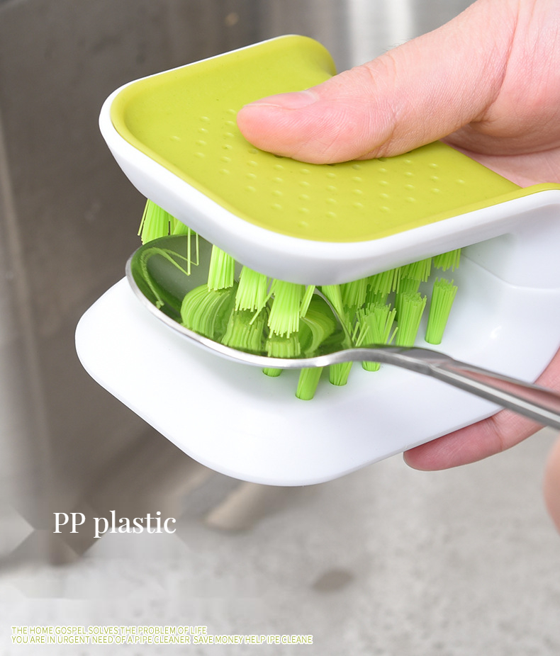 Customized Size Multi Functional Blade Brush for Department Stores Cutlery Cleaner Brush