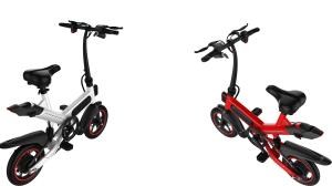 Quality Double Disc Brake Cool Electric Bikes , Collapsible Electric Push Bike Durable wholesale