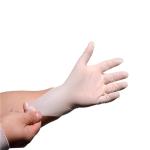 Natural Latex Rubber Hand Gloves , Latex Gloves Powder Free Medium