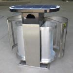 40L dual Steel Outdoor Trash Can