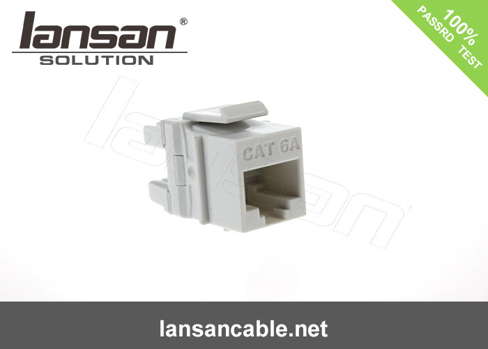 Zinc Alloy Nickel Free Rj45 Cat6a Keystone Jack FTP Shielded