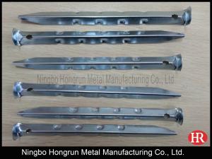 Quality 7 inch camping steel ripple tent pegs wholesale