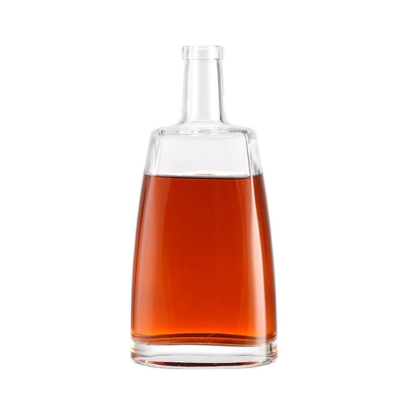 350ml 500ml 750ml Empty Round Bottom Vodka Liquor Whiskey Glass Bottle With Lid