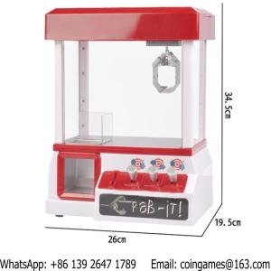 Quality Grab-it Coin Operated Candy Grabber Toy Doll Prize Catcher Small Mini Cranes Claw Game Machine For Kids Children wholesale