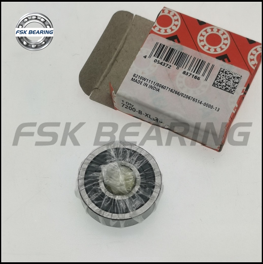 Both Sides Sealed 7200-B-XL-2RS-TVP 7200B Single Row Angular Contact Ball Bearing ID 10mm