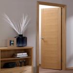 6 Layers PU Painting Modern Wood Interior Doors HDF 90cm Width