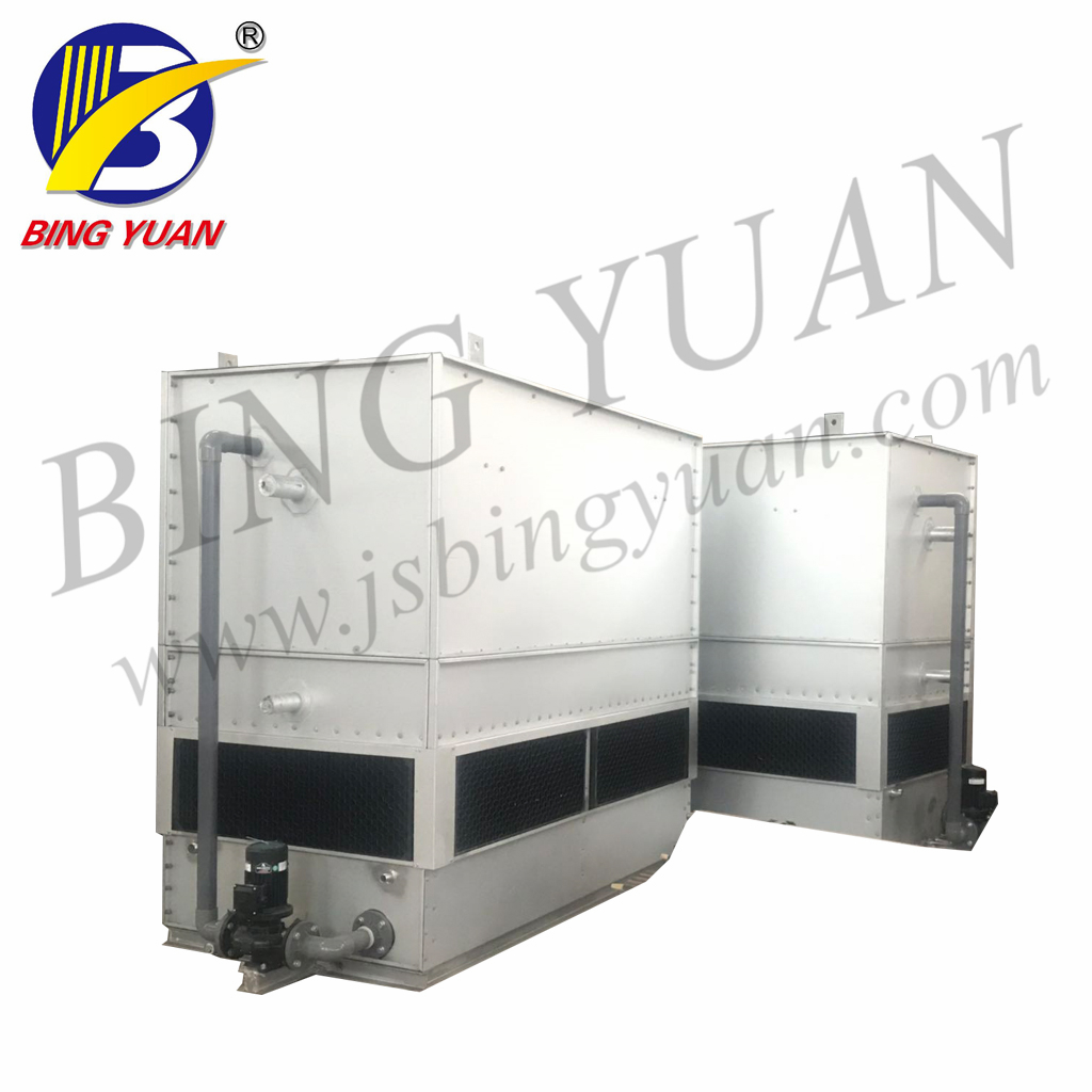Silver R404A Evaporative Condenser Aluminum Refrigeration Row