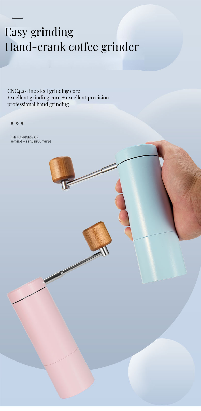 10 Dollar Mini Stainless steel Manual Coffee Grinder Grind Your Coffee to Perfection