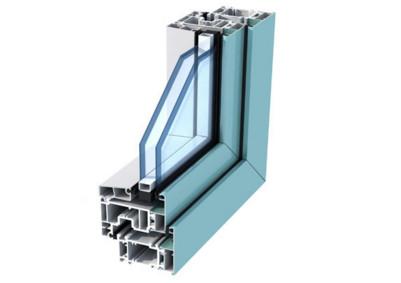 Anodized Aluminum Door Extrusions / Double Layer Tempered Glass Aluminum