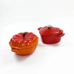 Large Size Pumpkin Shape Cast Iron Dutch Oven Oven Safe