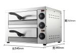 Commercial Stainless Steel Pizza Oven with Precise Temperature Control
